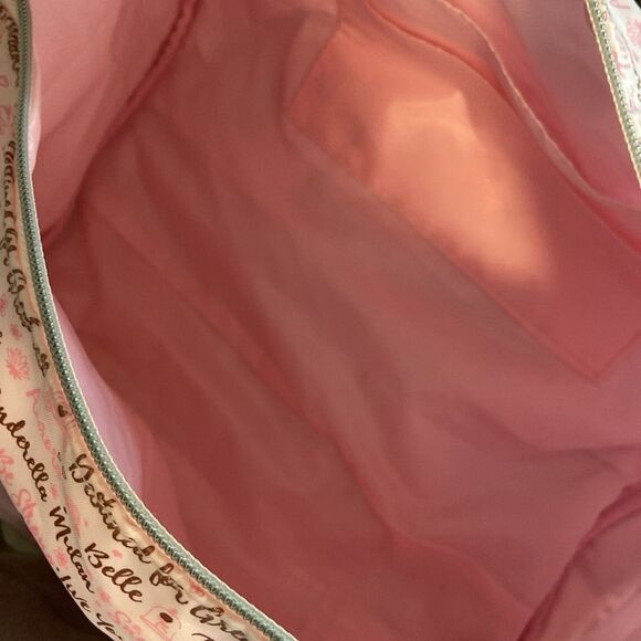 Disney Parks Pink Cinderella Belle Princess Small Overnight Duffle Bag - Picture 8 of 12